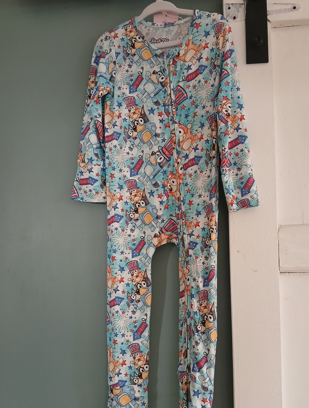 Nwt bamboo viscose convertible zippy romper Bluey Bamboo Zippy 4th Of July
